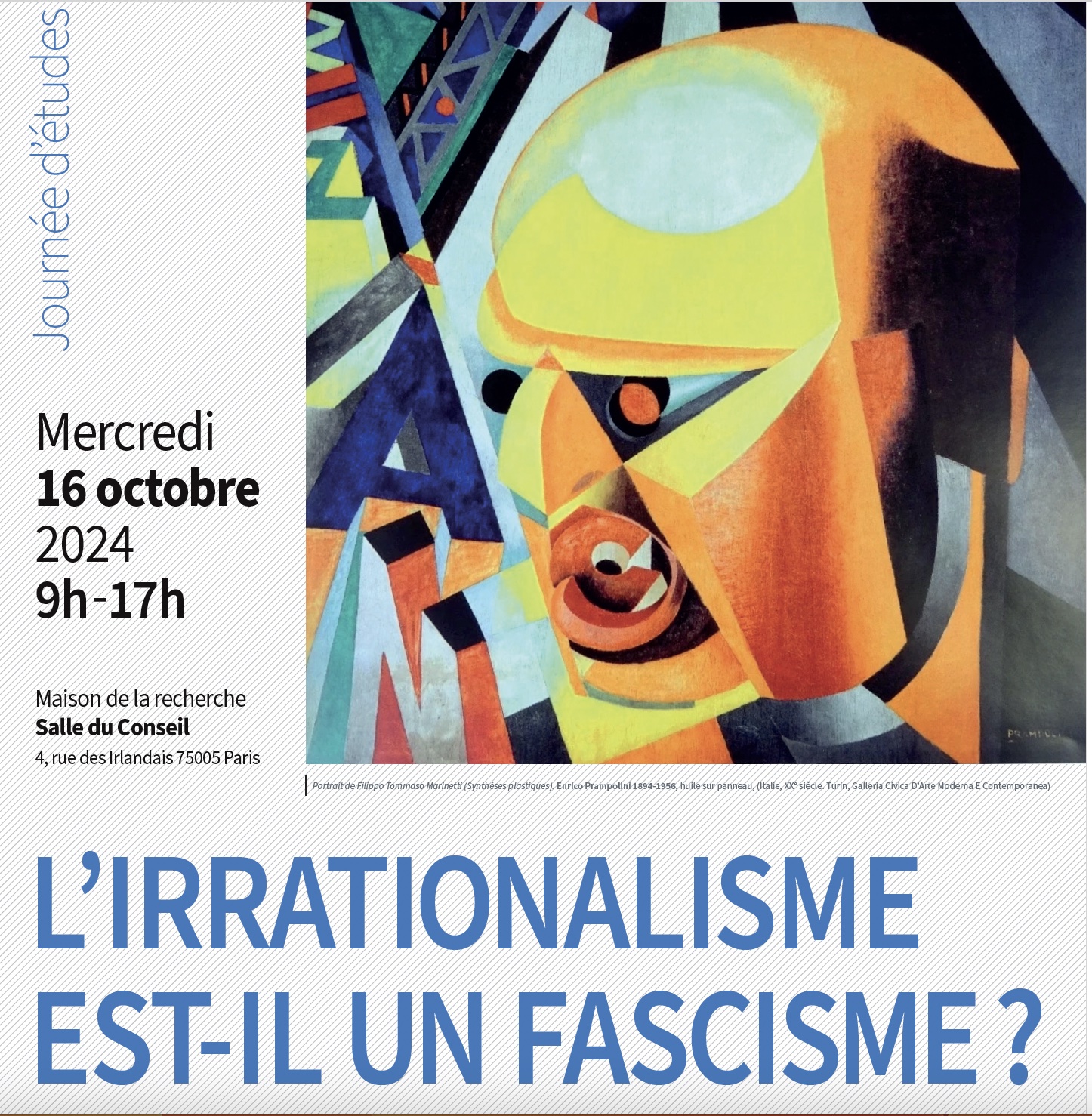 Journée d’études « L’irrationalisme est-il un fascisme? »